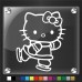 Hello Kitty Ice Skater Decal